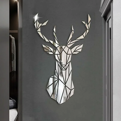 Nordic Deer Reflection Wall Sticker