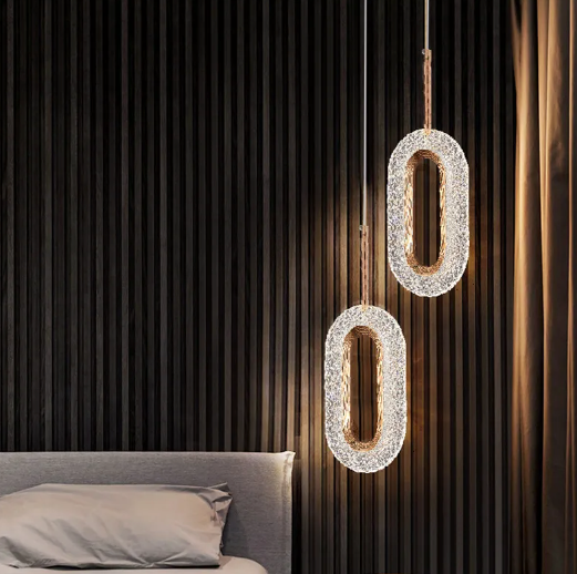 Nordic Elegance LED Oval Pendant Lights