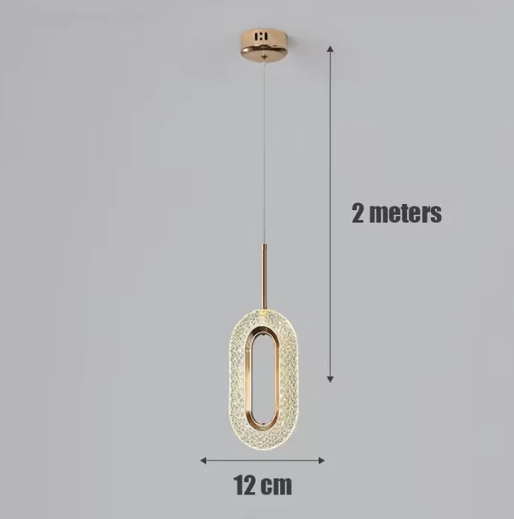 Nordic Elegance LED Oval Pendant Lights