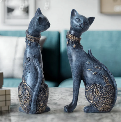 Mystic Aura Cat Figurines